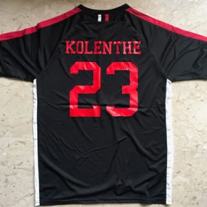 Black Red Vinyl Jersey Printing Singapore