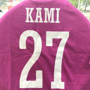 Vinyl Pink Jersey Printing Singapore