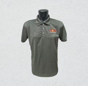 Charcoal Crossrunner Drifit Polo Shirt with embroidery