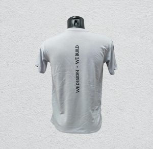 Grey Crossrunner RN Shirt with silkscreen printing