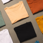 row of colorful tshirt
