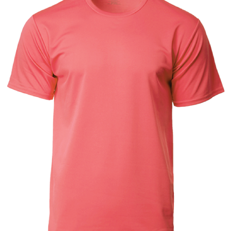 Image showcasing short sleeved cherry red shirt