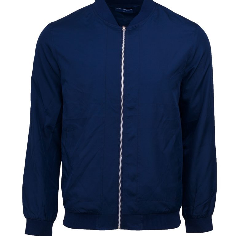 bomber jacket in the colour navy