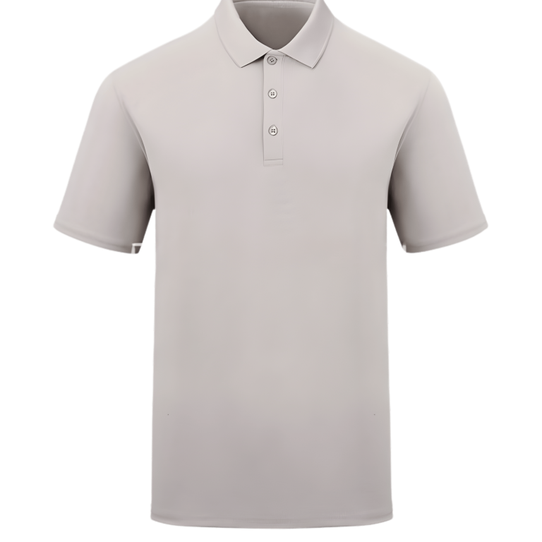 Plain polo shirt in off-shite colour