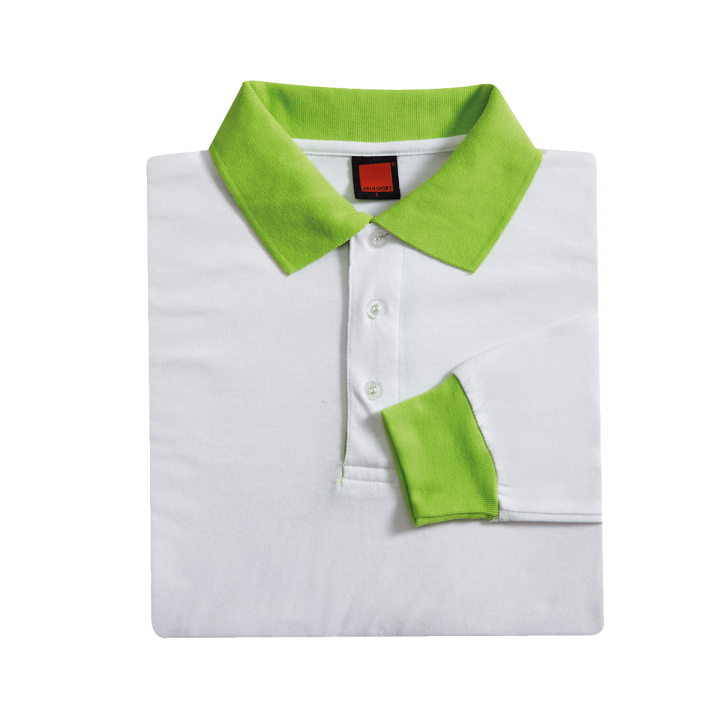SJ03 – 2 Tone Long Sleeve Polo T-Shirt (Unisex)