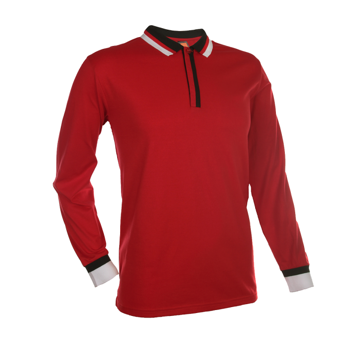 SJ05 – 3 Tone Long Sleeve Polo T-Shirt (Unisex)