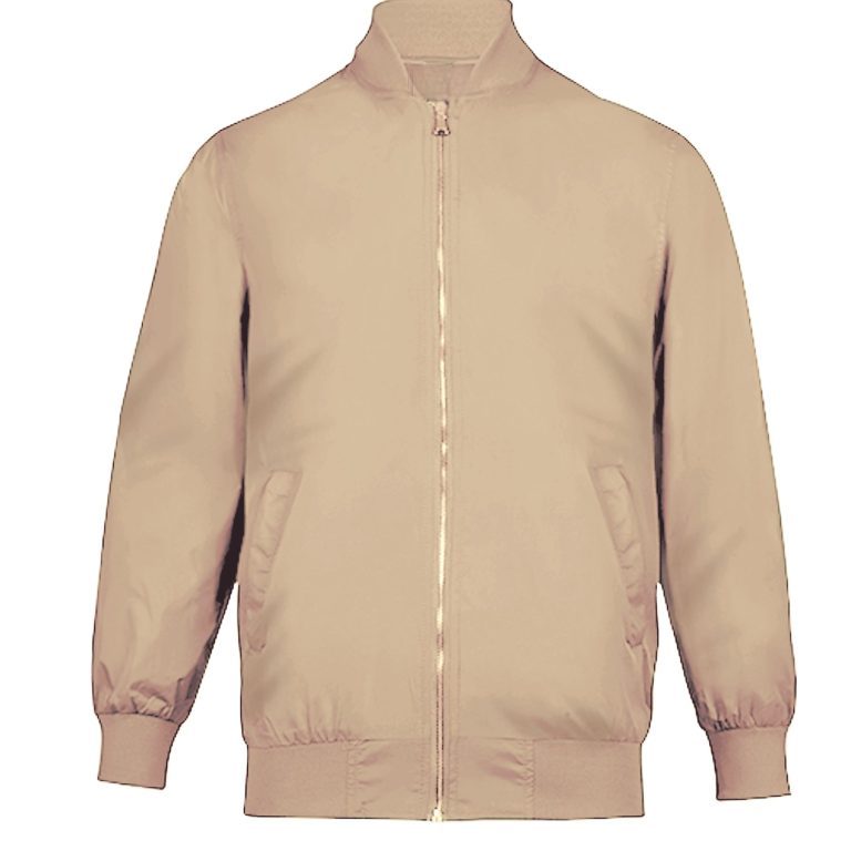 bomber jacket in the colour tan